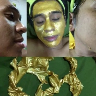 (008)Gold whitening Mask  มาร์คทองคำ 24 กะรัต เหมาะสำหรับผู้ชาย ลอกออกมาเป็นหน้ากาก 12 กรัม